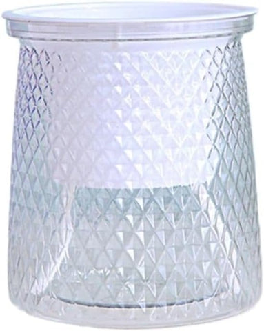 Darrahopens Home & Garden > Artificial Plants > Pots, Planters & Accessories Flower pots - Plastic flower pots - sustainable garden supplies - hydroponic flower pots - visible water level - With absorbent cotton rope - Ø 10 x H 12 cm - Transparent