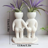 Darrahopens Home & Garden > Artificial Plants > Pots, Planters & Accessories Funny Couple Air Plant Holder - Cheeky Anniversary Gift