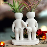 Darrahopens Home & Garden > Artificial Plants > Pots, Planters & Accessories Funny Couple Air Plant Holder - Cheeky Anniversary Gift
