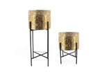 Darrahopens Home & Garden > Artificial Plants > Pots, Planters & Accessories Hope Planter - Gold - Set of 2