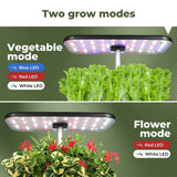Darrahopens Home & Garden > Artificial Plants > Pots, Planters & Accessories Hydroponics Plant Growing System 12 Pods Indoor Herb Garden Kit Led Light 4L Black