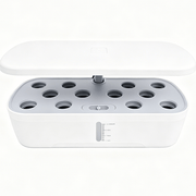 Darrahopens Home & Garden > Artificial Plants > Pots, Planters & Accessories Hydroponics Plant Growing System 12 Pods Indoor Herb Garden Kit Led Light 4L WHITE