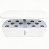 Darrahopens Home & Garden > Artificial Plants > Pots, Planters & Accessories Hydroponics Plant Growing System 12 Pods Indoor Herb Garden Kit Led Light 4L WHITE