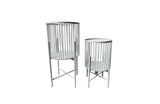 Darrahopens Home & Garden > Artificial Plants > Pots, Planters & Accessories Logan Planter - Set of 2 - White