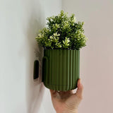 Darrahopens Home & Garden > Artificial Plants > Pots, Planters & Accessories Modern Minimalist Mounted Planter, Indoor, Hidden Wall Mount, Home Decor, Home Gift, Wall Planter, Hidden Drip Tray