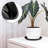 Darrahopens Home & Garden > Artificial Plants > Pots, Planters & Accessories Plant bowls - 6 pieces - Round plant bowls - For flower pots, garden bowls and planters - Black