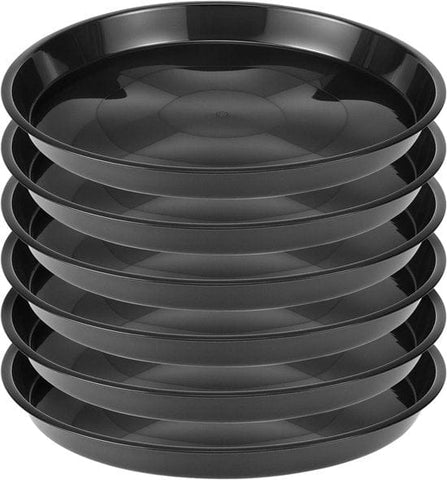Darrahopens Home & Garden > Artificial Plants > Pots, Planters & Accessories Plant bowls - 6 pieces - Round plant bowls - For flower pots, garden bowls and planters - Black
