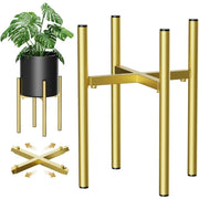 Darrahopens Home & Garden > Artificial Plants > Pots, Planters & Accessories Plant Stand, Simple Style Metal Plant Shelf, Indoor And Outdoor Flower Pot Holder Adjustable Width For 20-30Cm Pots