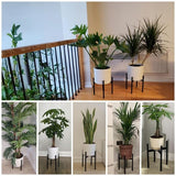 Darrahopens Home & Garden > Artificial Plants > Pots, Planters & Accessories Plant Stand, Simple Style Metal Plant Shelf, Indoor And Outdoor Flower Pot Holder Adjustable Width For 20-30Cm Pots
