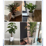 Darrahopens Home & Garden > Artificial Plants > Pots, Planters & Accessories Plant Stand, Simple Style Metal Plant Shelf, Indoor And Outdoor Flower Pot Holder Adjustable Width For 20-30Cm Pots