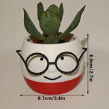 Darrahopens Home & Garden > Artificial Plants > Pots, Planters & Accessories Simple and cute 3D printed flower pots with glasses – decorate your home with these!