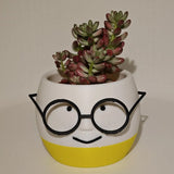 Darrahopens Home & Garden > Artificial Plants > Pots, Planters & Accessories Simple and cute 3D printed flower pots with glasses – decorate your home with these!