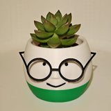 Darrahopens Home & Garden > Artificial Plants > Pots, Planters & Accessories Simple and cute 3D printed flower pots with glasses – decorate your home with these!