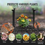 Darrahopens Home & Garden > Artificial Plants > Pots, Planters & Accessories VEVOR 5 Pack Plant Protector from Animals, 390 mm x 390 mm Chicken Wire Plant Protector, Plant Cages for Outdoor Plants, Flowers & Vegetables, Keeps Bunny Chicken Squirrels Out, 20pcs Metal Mesh