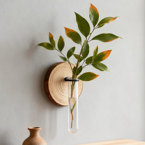 Darrahopens Home & Garden > Artificial Plants > Pots, Planters & Accessories Wall-Mounted Hydroponic Plant Test TubeFlower Pot for Indoor Plants & Cuttings