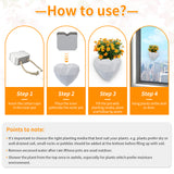 Darrahopens Home & Garden > Artificial Plants > Pots, Planters & Accessories Wall Mounted Planter - NO DRILLING,Houseplant Wall Display Ideas,3D Printed Wall Planter with Drainage Tray