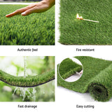 Darrahopens Home & Garden > Artificial Plants Primeturf Artificial Grass 30mm 2mx5m 60SQM Synthetic Fake Lawn Turf Plastic Plant 4-coloured