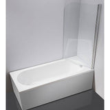 darrahopens Home & Garden > Bathroom Accessories 180° Pivot Door 6mm Safety Glass Bath Shower Screen 800x1400mm By Della Francesca