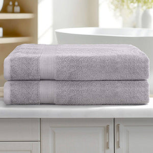 Darrahopens Home & Garden > Bathroom Accessories 2 Pack Bath Sheets Set Cotton Extra Large Towel Grey