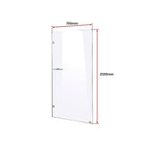 darrahopens Home & Garden > Bathroom Accessories 700 x 2100mm Frameless 10mm Safety Glass Shower Screen
