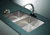 darrahopens Home & Garden > Bathroom Accessories 835x505mm Handmade 1.5mm Stainless Steel Undermount / Topmount Kitchen Sink with Square Waste
