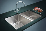 darrahopens Home & Garden > Bathroom Accessories 835x505mm Handmade 1.5mm Stainless Steel Undermount / Topmount Kitchen Sink with Square Waste