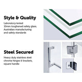 darrahopens Home & Garden > Bathroom Accessories 900 x 700mm Frameless 10mm Glass Shower Screen By Della Francesca