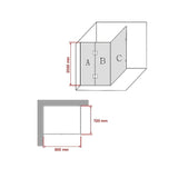 darrahopens Home & Garden > Bathroom Accessories 900 x 700mm Frameless 10mm Glass Shower Screen By Della Francesca