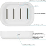 Darrahopens Home & Garden > Bathroom Accessories > Bath Caddies Bathroom Soap Dishes. Strong Drainage. Keep Soap Dry. Easy To Clean Soap Holder (White)