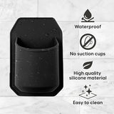 Darrahopens Home & Garden > Bathroom Accessories > Bath Caddies Silicone Shower Beer Holder Wall Mounted Beverage Can Rack Self Adhesive in Black