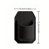 Darrahopens Home & Garden > Bathroom Accessories > Bath Caddies Silicone Shower Beer Holder Wall Mounted Beverage Can Rack Self Adhesive in Black