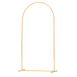 Darrahopens Home & Garden > Bathroom Accessories > Bath Caddies VEVOR Arch Backdrop Stand, 2.2 x 1.2 m, Stable Structure, Easy Assembly, 1 Set Gold Metal Arch Backdrop Stand for Wedding, Birthday Party, Graduation, Holiday Celebration, and Ceremony Decoration