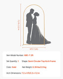 Darrahopens Home & Garden > Bathroom Accessories > Bath Caddies VEVOR Arch Backdrop Stand, 2.2 x 1.2 m, Stable Structure, Easy Assembly, 1 Set Gold Metal Arch Backdrop Stand for Wedding, Birthday Party, Graduation, Holiday Celebration, and Ceremony Decoration