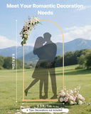 Darrahopens Home & Garden > Bathroom Accessories > Bath Caddies VEVOR Arch Backdrop Stand, 2 x 1 m, Stable Structure, Easy Assembly, 1 Set Gold Metal Arch Backdrop Stand for Wedding, Birthday Party, Graduation, Holiday Celebration, and Ceremony Decoration