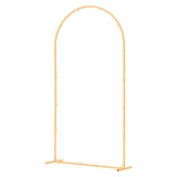 Darrahopens Home & Garden > Bathroom Accessories > Bath Caddies VEVOR Arch Backdrop Stand, 2 x 1 m, Stable Structure, Easy Assembly, 1 Set Gold Metal Arch Backdrop Stand for Wedding, Birthday Party, Graduation, Holiday Celebration, and Ceremony Decoration