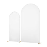 Darrahopens Home & Garden > Bathroom Accessories > Bath Caddies VEVOR Arch Backdrop Stand, Set of 2, 2.2 m and 1.8 m, Stable Structure, Easy Assembly, Gold Metal Arch Backdrop Stand with Cover for Wedding, Birthday Party, Celebration, and Ceremony Decoration