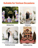 Darrahopens Home & Garden > Bathroom Accessories > Bath Caddies VEVOR Arch Backdrop Stand, Set of 3, 2.2/2/1.8 m , Stable Structure, Easy Assembly, Gold Metal Arch Backdrop Stand for Wedding, Birthday Party, Graduation, Holiday Celebration, and Ceremony Decoration
