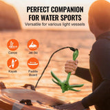 Darrahopens Home & Garden > Bathroom Accessories > Bath Caddies VEVOR Kayak Anchor Kit, 3.5 lb Paddle Board Anchor Kit with 26.2 ft/8 m Rope and Buoy, Folding Small Boat Anchor with Storage Bag and Snap Hook, Kayak Accessories for Kayaks, Small Boats, Canoes