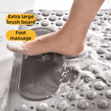 Darrahopens Home & Garden > Bathroom Accessories > Bath Mats & Rugs 2-Pack Blue Eco-Friendly Bath Mat with Massage Points - Anti-Slip Suction Cup Safety Bathroom Rug (S Size 68.5X34x2 CM)