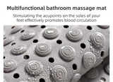 Darrahopens Home & Garden > Bathroom Accessories > Bath Mats & Rugs 2-Pack Khaki Eco-Friendly Bath Mat with Massage Points - Anti-Slip Suction Cup Safety Bathroom Rug (S Size 68.5X34x2 CM)
