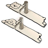 Darrahopens Home & Garden > Bathroom Accessories > Bath Mats & Rugs 2-Piece Faucet Draining Mat Set Absorbent Sink Splash Guard Quick Dry Counter Mat 10x61cm(west highland white terrier,Milk-Loving Dog)