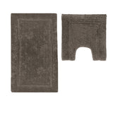 Darrahopens Home & Garden > Bathroom Accessories > Bath Mats & Rugs 2200GSM 2 Pce Axel 100% Cotton Bath Mat Set Chocolate