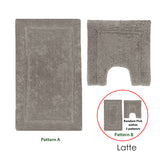 Darrahopens Home & Garden > Bathroom Accessories > Bath Mats & Rugs 2200GSM 2 Pce Axel 100% Cotton Bath Mat Set Latte