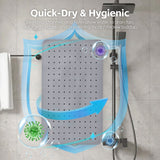 Darrahopens Home & Garden > Bathroom Accessories > Bath Mats & Rugs 2Pack 70×40 cm Anti‑Slip Grip Shower Mat Quick‑Dry Bath Mat with 100+ Suction Cups