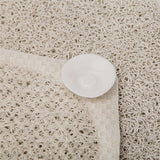 Darrahopens Home & Garden > Bathroom Accessories > Bath Mats & Rugs Anti Slip Shower Mat Loofah Surface Bath Rug 70x40cm White PVC Bathroom Carpet