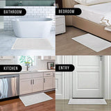 Darrahopens Home & Garden > Bathroom Accessories > Bath Mats & Rugs Anti Slip Shower Mat Loofah Surface Bath Rug 70x40cm White PVC Bathroom Carpet