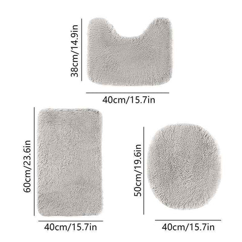 Darrahopens Home & Garden > Bathroom Accessories > Bath Mats & Rugs Bathroom Rugs Sets  Light Grey
