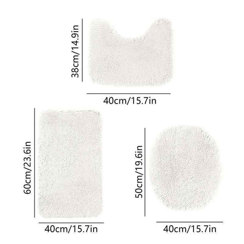 Darrahopens Home & Garden > Bathroom Accessories > Bath Mats & Rugs Bathroom Rugs Sets White
