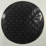 Black Round Non-Slip Massage Bath Mat 55×55cm
