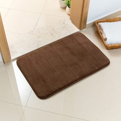 Darrahopens Home & Garden > Bathroom Accessories > Bath Mats & Rugs Dark Brown Ultra-Absorbent Non-Slip Thickened Bath Mat(1.8x45x70CM) - Luxurious Durable Soft Floor Rug with Rubber Backing, Hand & Machine Washable Doormat for Bathroom & Entry